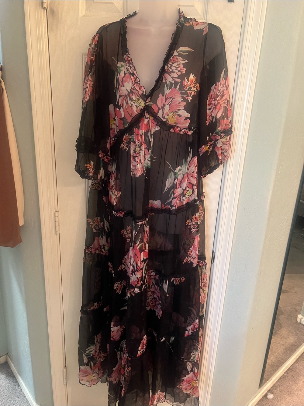 Johnny Was Jade NWT LIZZY Ruffle maxi dress Juliette medium